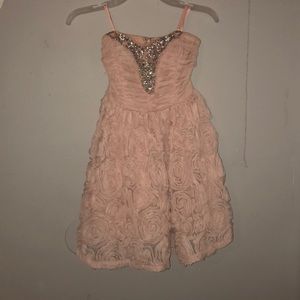 Strapless cocktail dress with Beaded detail